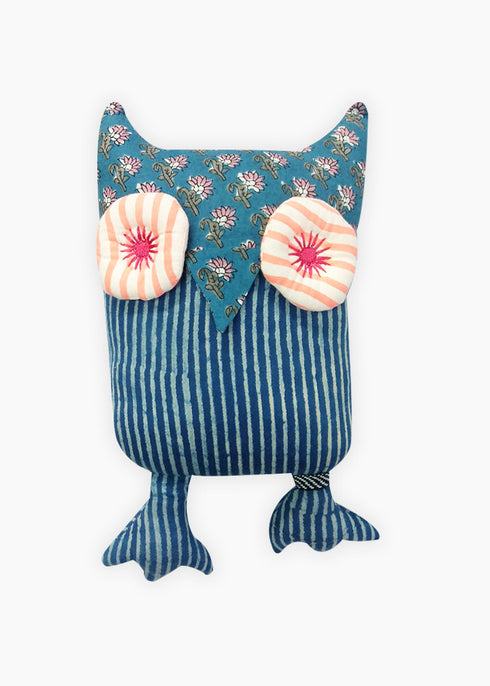 Upcycled Fabric Owl Toy
